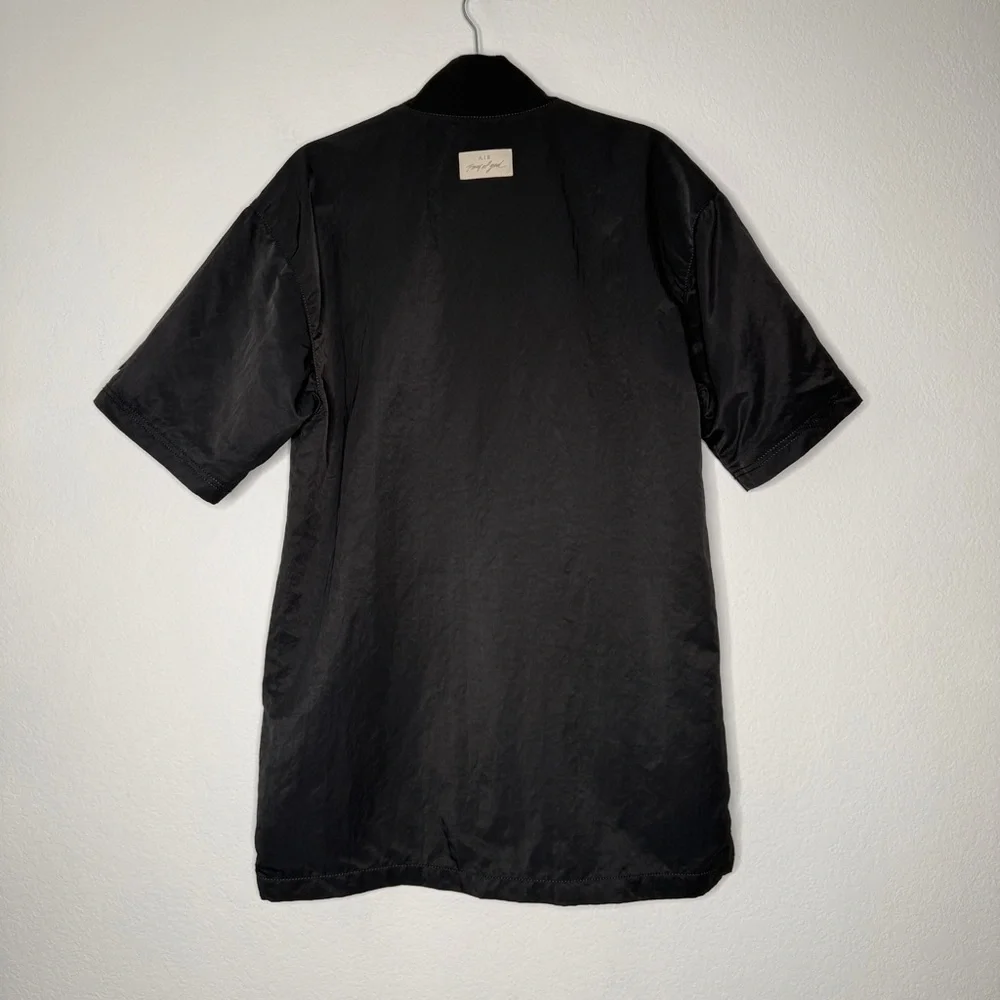 Nike x Fear of God Warm Up Jacket Black Full Zip Mesh Lined NBA Patch XS